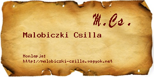 Malobiczki Csilla névjegykártya